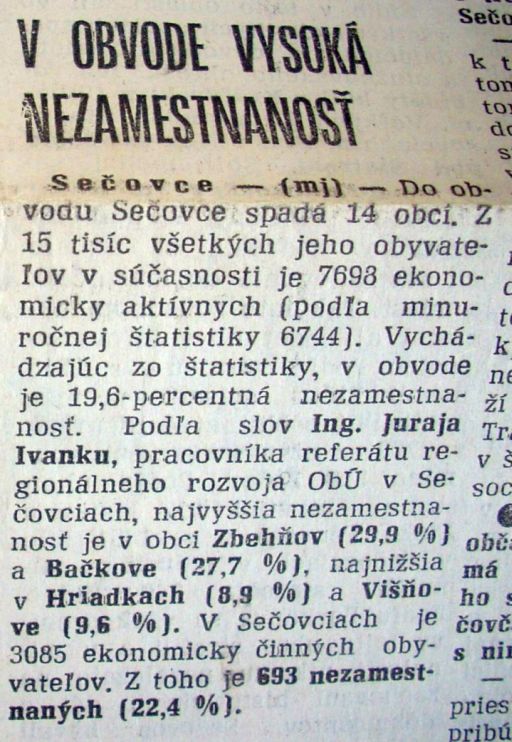 Sečovský obzor č. 1,  9. V. 1995